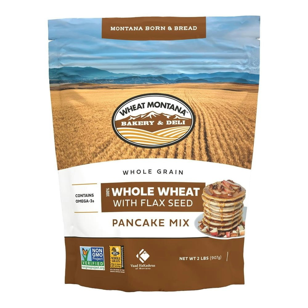 Wheat Montana Whole Wheat with Flax Seed Pancake Mix 8-Pack: $58.99 Wheat Montana Whole Wheat with Flax Seed Pancake Mix 8-Pack: $58.99