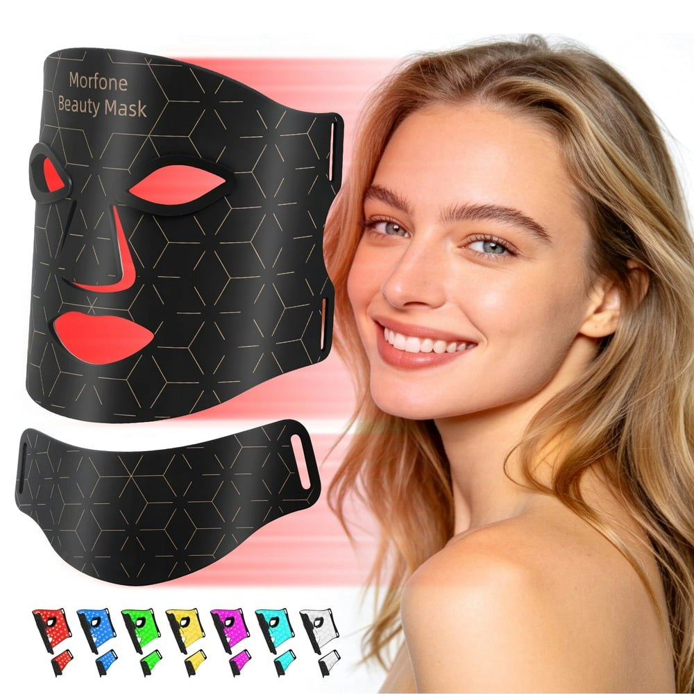 Morfone Red Light Therapy Face and Neck Mask: $74.69 Morfone Red Light Therapy Face and Neck Mask: $74.69