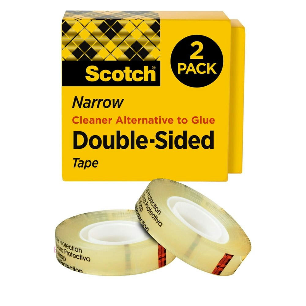 Scotch Double Sided Permanent Tape 1/2" x 500" 2-Pack: $10.27 Scotch Double Sided Permanent Tape 1/2" x 500" 2-Pack: $10.27
