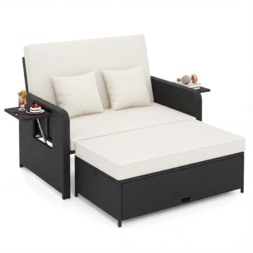 Costway Patio Rattan Daybed with Cushions: $293.99 Costway Patio Rattan Daybed with Cushions: $293.99