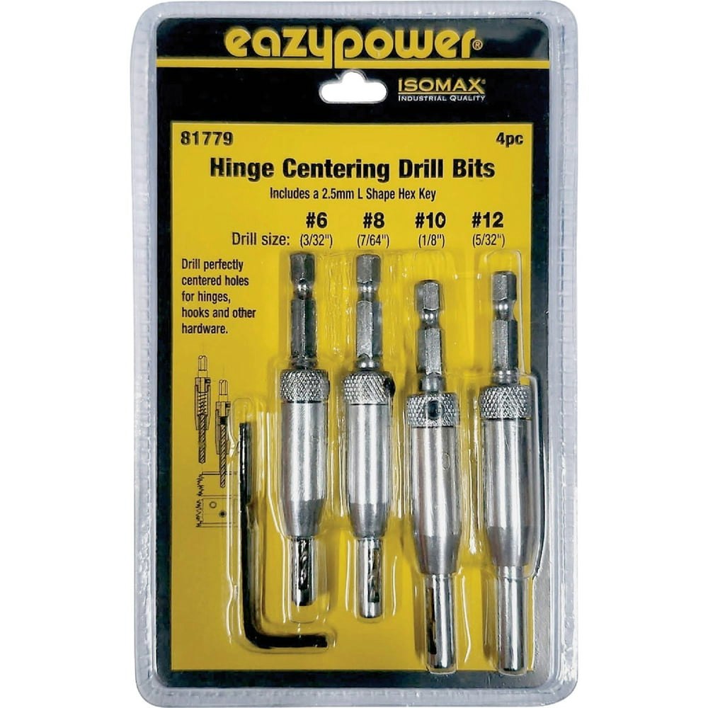 Eazypower Hinge Centering Drill Bit Set 4-Pack: $29 Eazypower Hinge Centering Drill Bit Set 4-Pack: $29