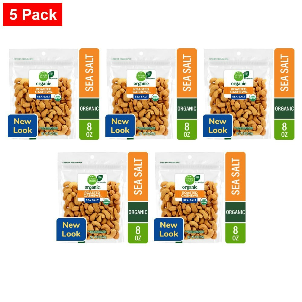Simple Truth Salted Roasted Cashews 8-oz. 5-Pack: $52.92 Simple Truth Salted Roasted Cashews 8-oz. 5-Pack: $52.92