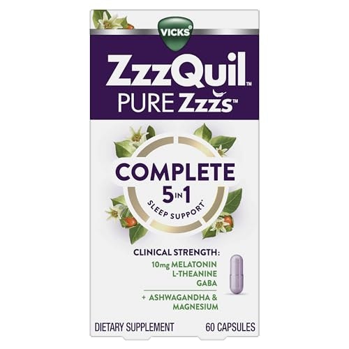 ZzzQuil Pure Zzzs Complete Sleep Melatonin 60-Count: $9.65 ZzzQuil Pure Zzzs Complete Sleep Melatonin 60-Count: $9.65