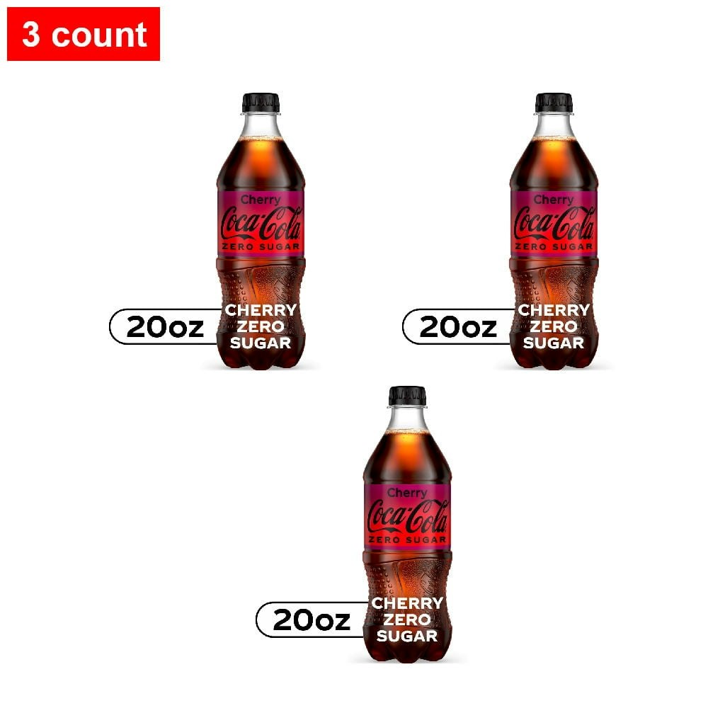 Coca-Cola Zero Sugar Cherry Soda 20-fl-oz 3-Pack: $18.92 Coca-Cola Zero Sugar Cherry Soda 20-fl-oz 3-Pack: $18.92