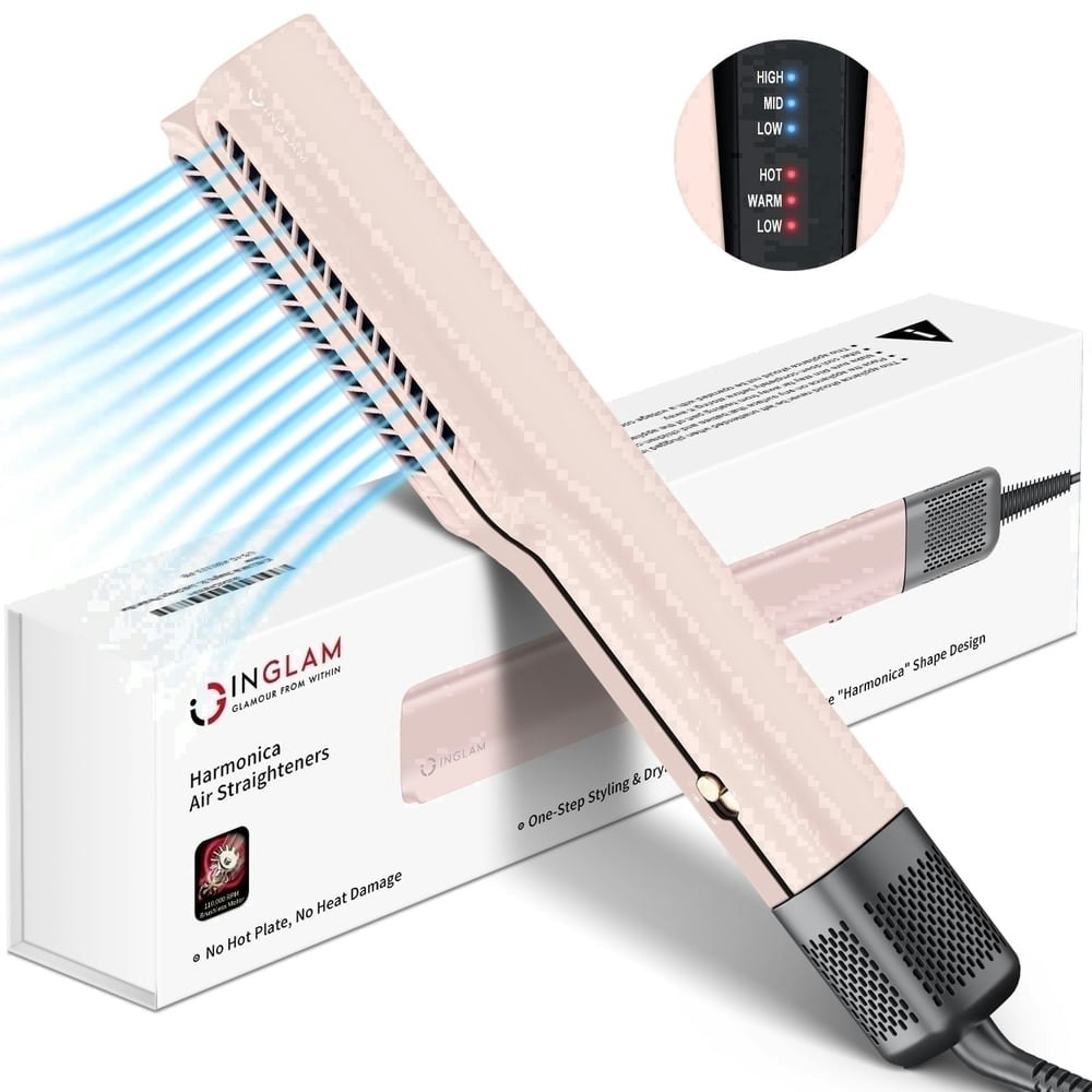 Inglam 2-in-1 Air Straightener Flat Iron: $95.99 Inglam 2-in-1 Air Straightener Flat Iron: $95.99