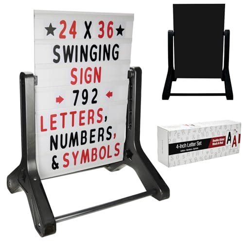 Swinging Sidewalk Sign with 792-Piece Letter Kit: $148.18 Swinging Sidewalk Sign with 792-Piece Letter Kit: $148.18