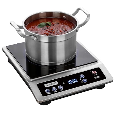 ChangBERT Commercial Grade 8" Portable Induction Cooktop for $100 + free shipping