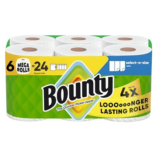 Bounty Select-A-Size Paper Towels 6-Pack: $19.99 Bounty Select-A-Size Paper Towels 6-Pack: $19.99