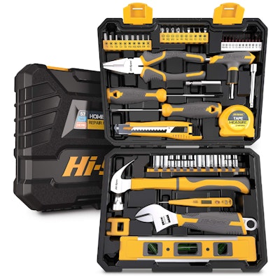 Hi-Spec 57-Piece Home Garage DIY Tool Kit w/ Case for $22 + free shipping w/ Prime
