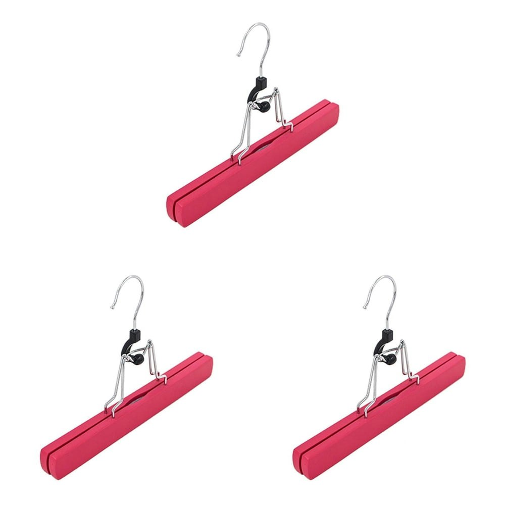 BKBP Wooden Pants Hangers with Clips: $8.99