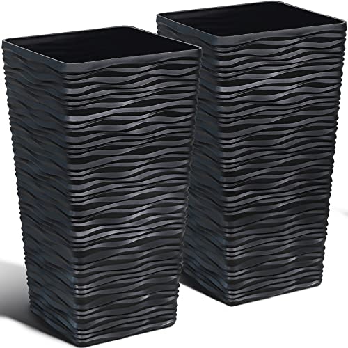 Worth Garden 22-Inch Tall Square Planter 2-Pack: $85.99