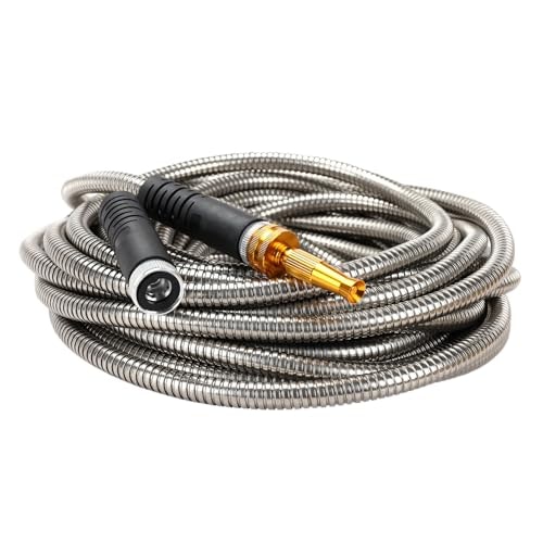 Melnor 5/8" x 50-Foot Stainless Steel Garden Hose: $34.29
