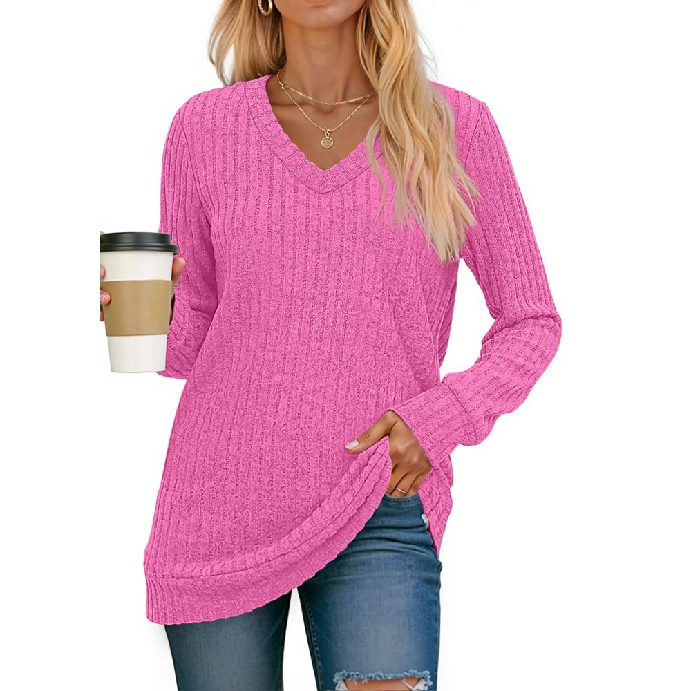 Fantaslook Women's V-Neck Long-Sleeve Tunic Shirt: $14.99 Fantaslook Women's V-Neck Long-Sleeve Tunic Shirt: $14.99