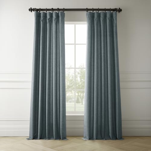 Half Price Drapes 50" x 84" Room Darkening Italian Linen Curtain Panel: $26.99 Half Price Drapes 50" x 84" Room Darkening Italian Linen Curtain Panel: $26.99