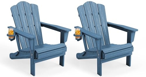 Kingyes Folding Adirondack Chair 2-Pack: $165.99 Kingyes Folding Adirondack Chair 2-Pack: $165.99