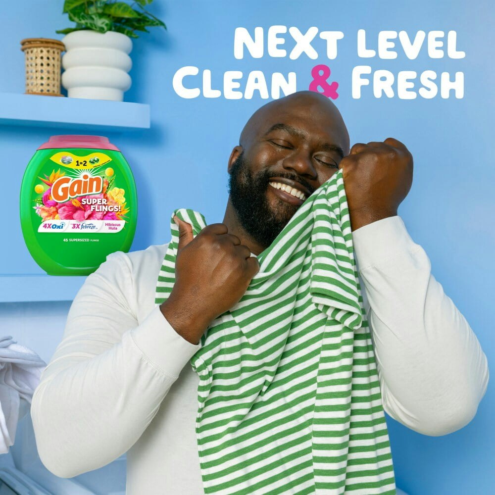 Gain Happy Hibiscus Hula Laundry Detergent Pods 32-Count: $29.92
