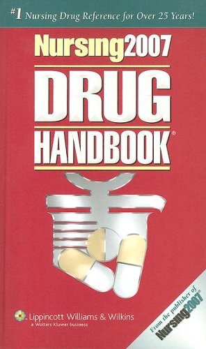 Nursing Drug Handbook 2007 27th Edition: $38.54 Nursing Drug Handbook 2007 27th Edition: $38.54