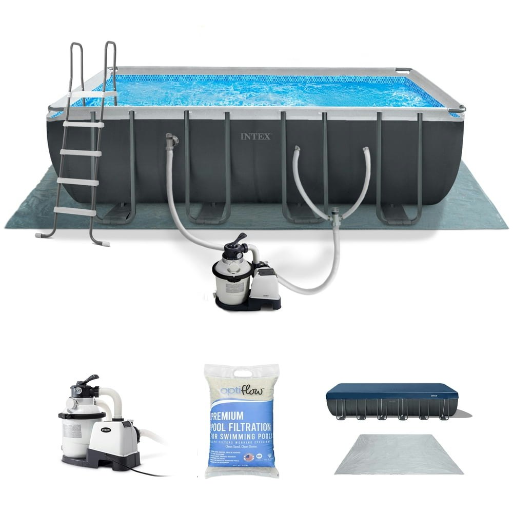 Intex 18ft x 9ft x 52in Ultra XTR Above Ground Pool with 50lb Sand Filter: $979.85