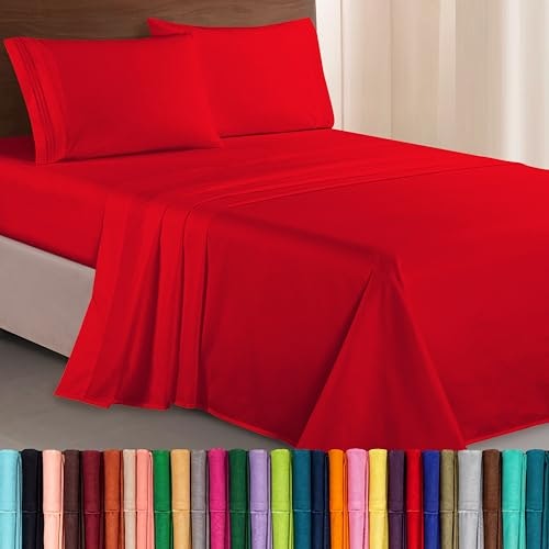 Elegant Comfort 4-Piece Queen Bed Sheet Set: $15 Elegant Comfort 4-Piece Queen Bed Sheet Set: $15