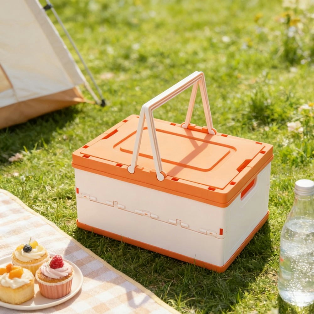 Collapsible Plastic Storage Crate: $14.99 Collapsible Plastic Storage Crate: $14.99