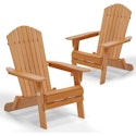 Set of 2 Folding Adirondack Wood Chairs for $90 + free shipping