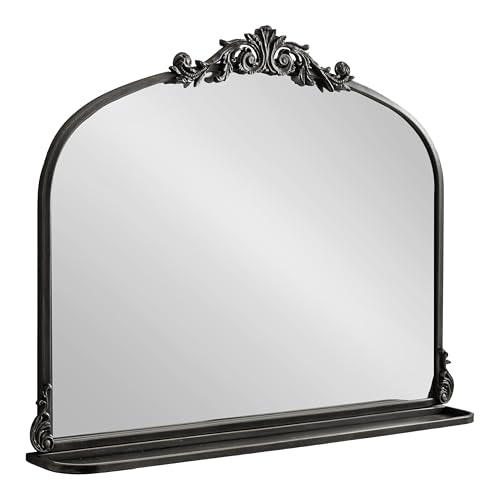 Kate and Laurel Arendahl 33" x 26" Arched Wall Mirror with Shelf: $139.99