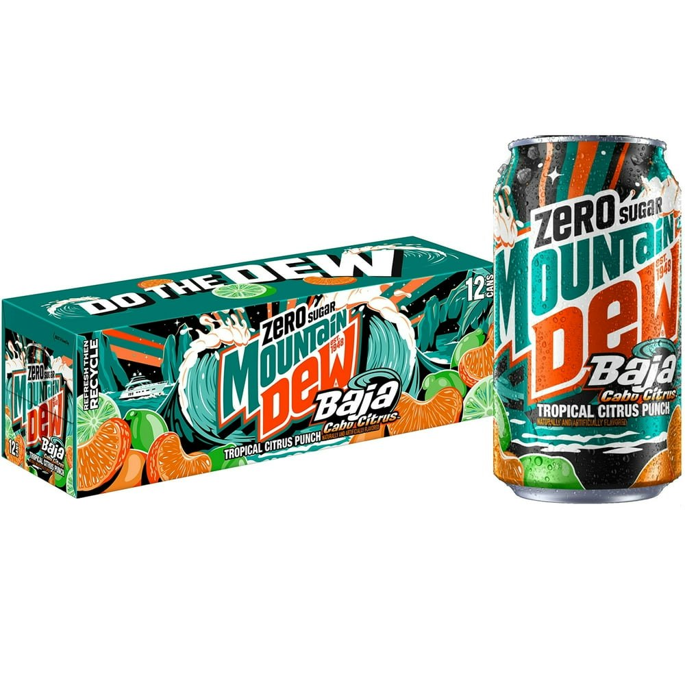 Mountain Dew Zero Sugar Baja Blast Soda 12-Pack: $11.80 Mountain Dew Zero Sugar Baja Blast Soda 12-Pack: $11.80