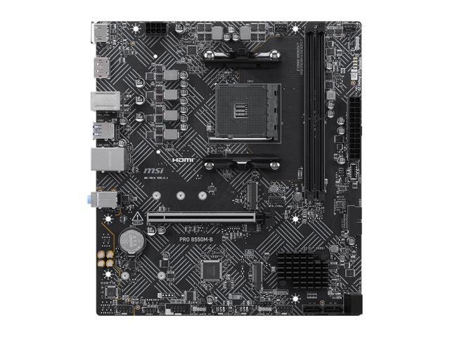 MSI PRO B550M-B DDR4 Motherboard: $132.60 MSI PRO B550M-B DDR4 Motherboard: $132.60