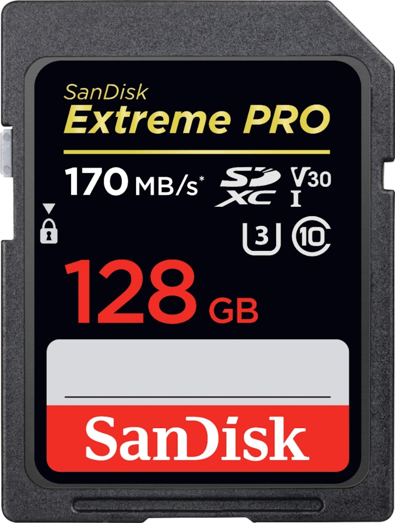 SanDisk Extreme Pro 128GB SDXC UHS-I Memory Card: $59.99 SanDisk Extreme Pro 128GB SDXC UHS-I Memory Card: $59.99
