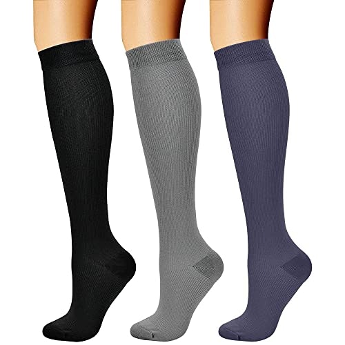 Charmking 15-20 mmHg Compression Socks 3-Pack: $11.88