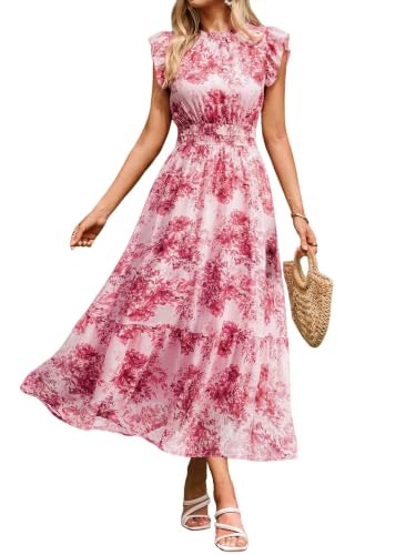 BerryGo Women's Floral A-Line Chiffon Dress: $33.99 BerryGo Women's Floral A-Line Chiffon Dress: $33.99