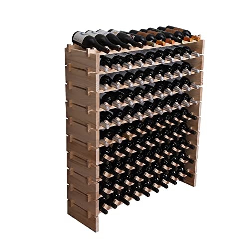 Fdjamy Modular 100-Bottle Freestanding Wine Rack Cabinet: $97.74 Fdjamy Modular 100-Bottle Freestanding Wine Rack Cabinet: $97.74