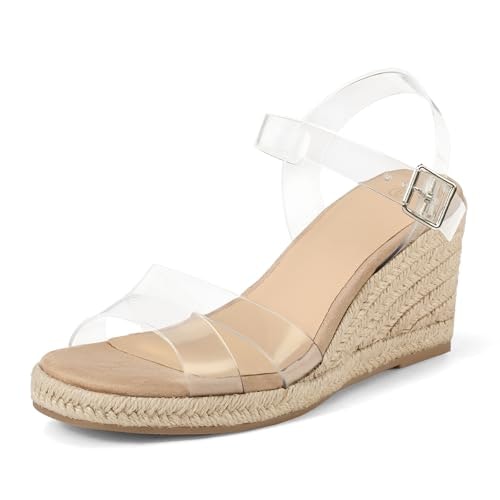 Mysoft Women's Open Toe Wedge Espadrilles: $26.98