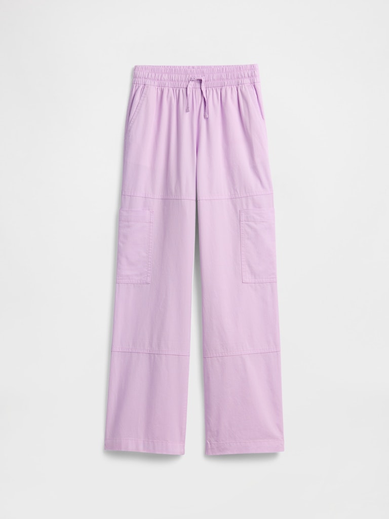 Kids' Pull-On Relaxed Denim Cargo Pants: $17.99