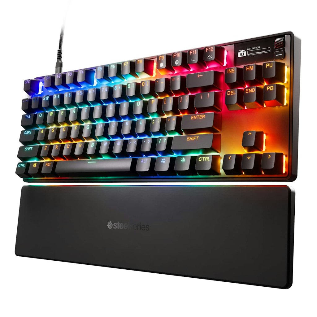 SteelSeries Apex Pro TKL Gen 3 Wired Mechanical HyperMagnetic Gaming Keyboard: $173.99