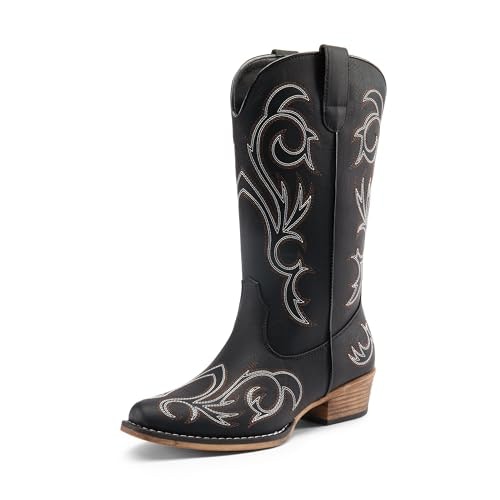 Dream Pairs Women's Mid-Calf Cowboy Boots: $30.98