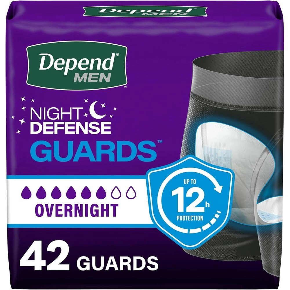 Depend Guards Incontinence Pads for Men 42-Count: $28 Depend Guards Incontinence Pads for Men 42-Count: $28
