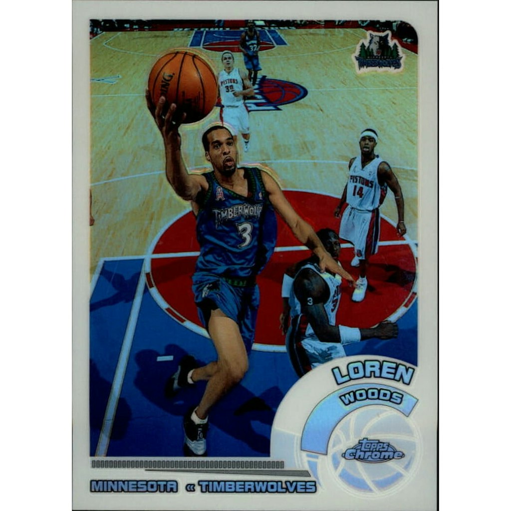 2002-03 Topps Chrome Refractor Loren Woods #37 Basketball Card: $13.50 2002-03 Topps Chrome Refractor Loren Woods #37 Basketball Card: $13.50