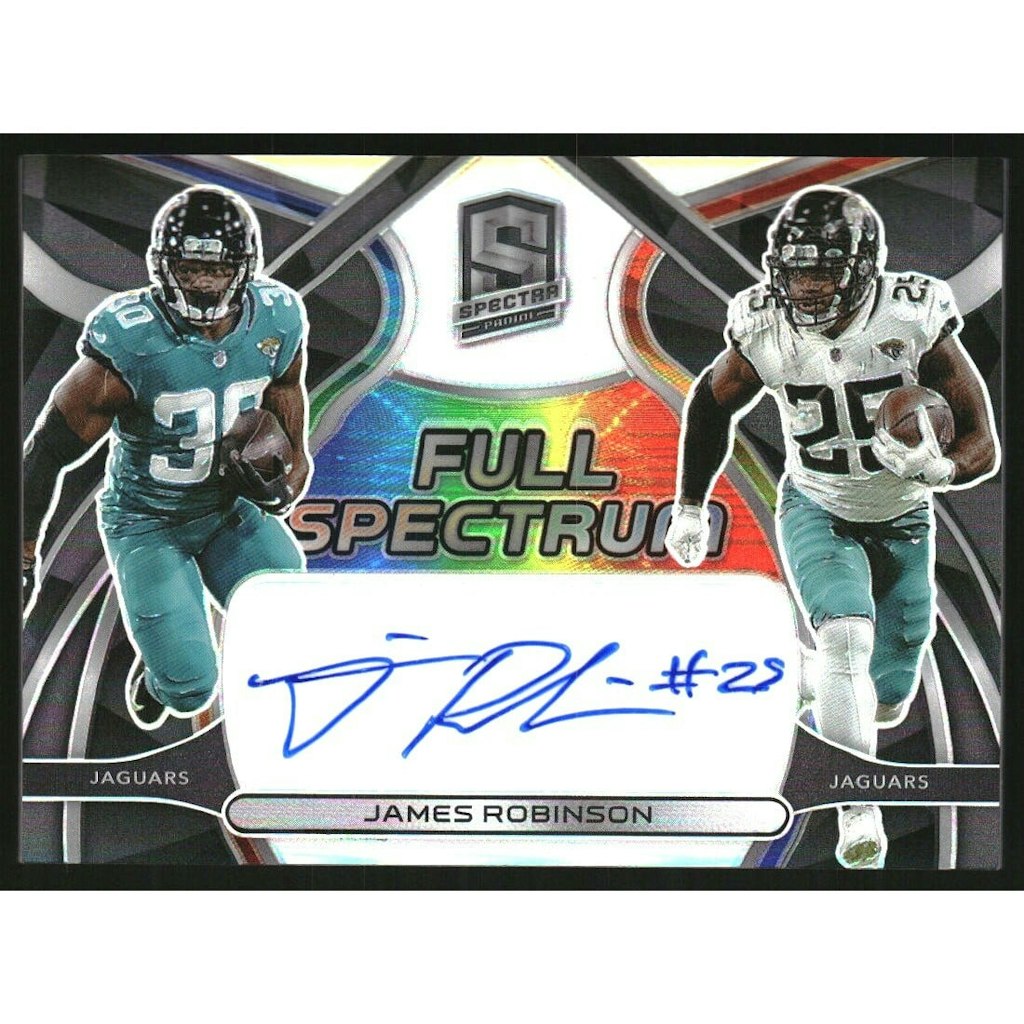 2022 Panini Spectra James Robinson Full Spectrum Autograph /99: $18 2022 Panini Spectra James Robinson Full Spectrum Autograph /99: $18