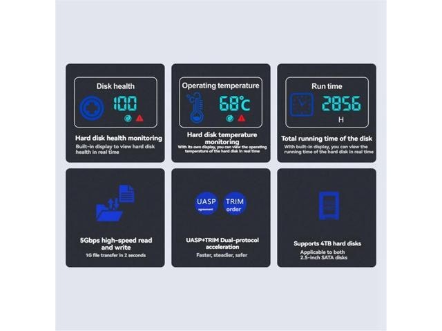 2.5-Inch Transparent USB 3.0 SATA HDD and SSD Enclosure: $24.20 2.5-Inch Transparent USB 3.0 SATA HDD and SSD Enclosure: $24.20