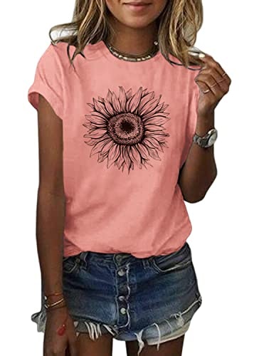 Cicy Bell Women's Short Sleeve Sunflower Graphic T-Shirt: $8.48 Cicy Bell Women's Short Sleeve Sunflower Graphic T-Shirt: $8.48