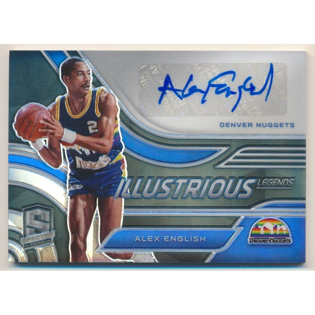 Alex English 2020-21 Panini Spectra Illustrious Legends Signatures Card: $18