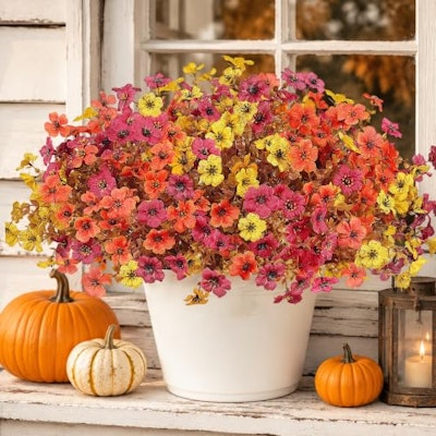 Artificial Faux Mums Flowers 12-Pack for $20 + free shipping w/ Prime