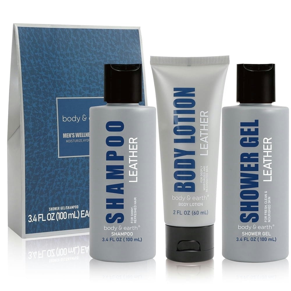 Body & Earth Men's Leather Spa Bath Set: $15.69 Body & Earth Men's Leather Spa Bath Set: $15.69