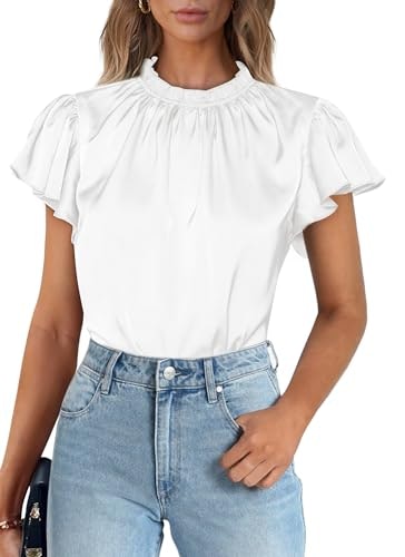 Prettygarden Women's Satin Business Casual Blouse: $12.74