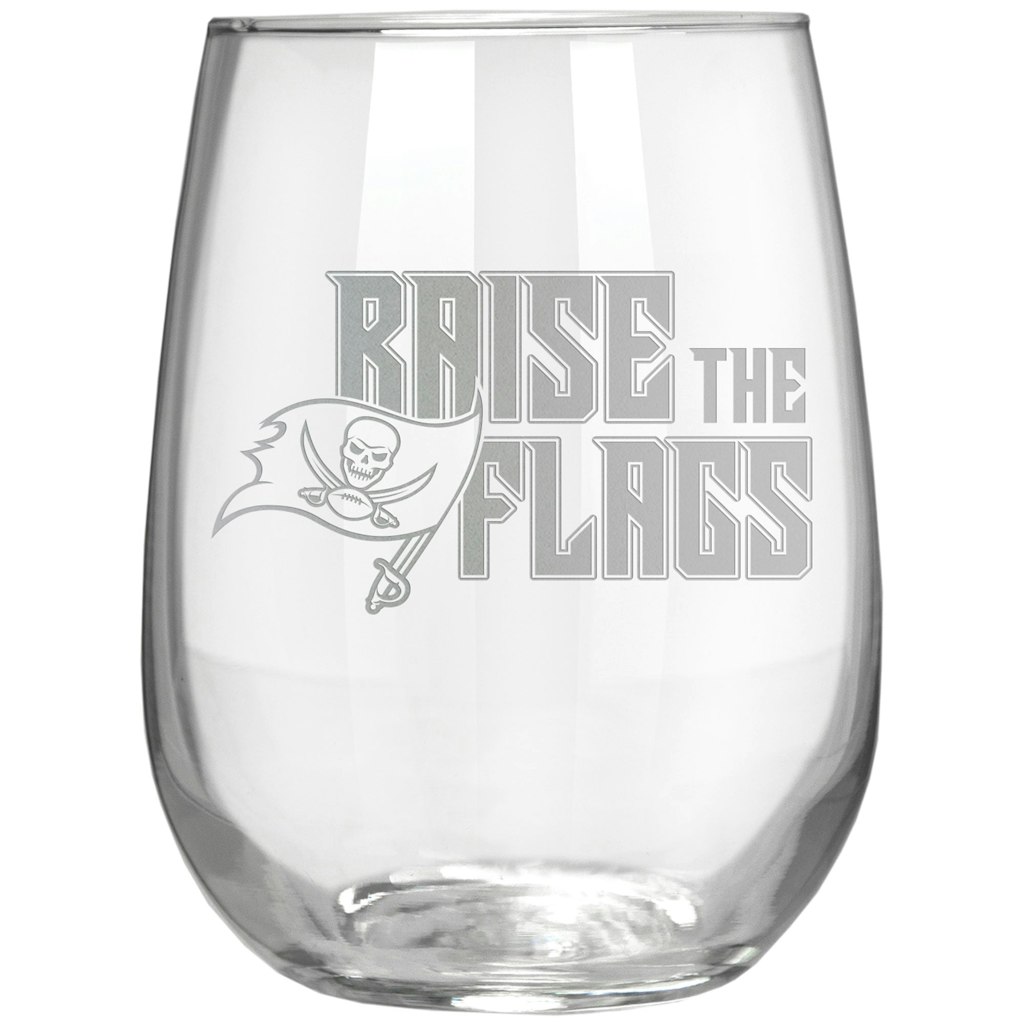 Tampa Bay Buccaneers 17oz. Etched Stemless Wine Glass: $24.99 Tampa Bay Buccaneers 17oz. Etched Stemless Wine Glass: $24.99
