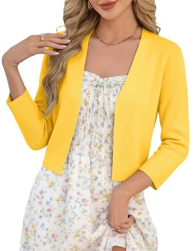 Grace Karin Women's 3/4 Sleeve Cropped Cardigan: $23.99 Grace Karin Women's 3/4 Sleeve Cropped Cardigan: $23.99