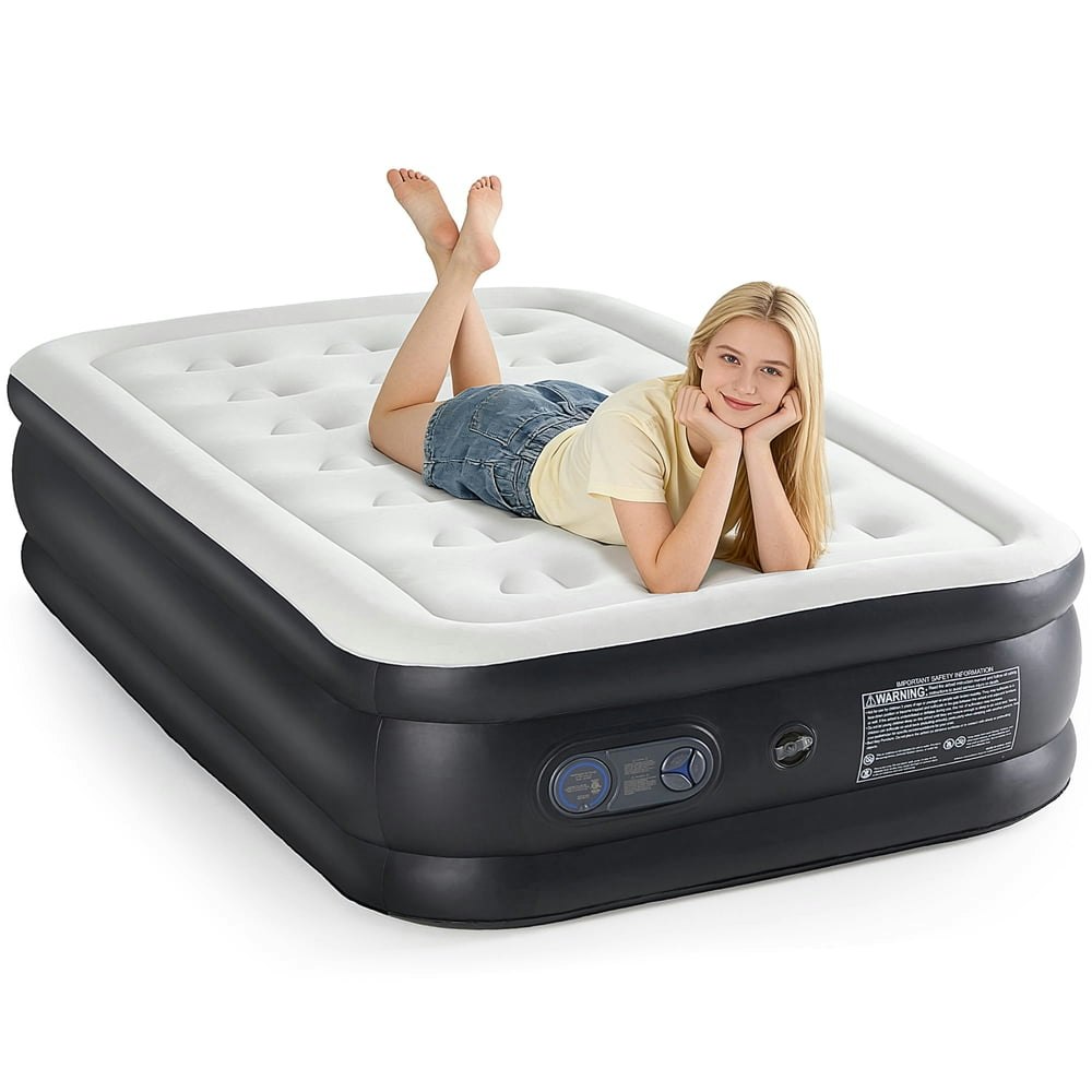 Jioabl 18-inch Twin Air Mattress with Built-in Pump: $46.99 Jioabl 18-inch Twin Air Mattress with Built-in Pump: $46.99
