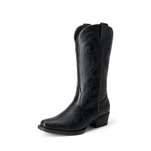 Dream Pairs Women's Mid-Calf Cowboy Boots 6.5: $29.97 Dream Pairs Women's Mid-Calf Cowboy Boots 6.5: $29.97