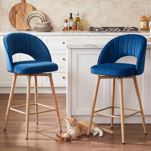 Kramzming 26-Inch Swivel Bar Stool 2-Pack: $139.98